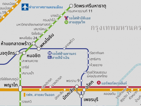 BTSスクムウィット線のカセサート・ユニヴァーシティ駅〜ワットプラシーマハタート駅間が延伸開業