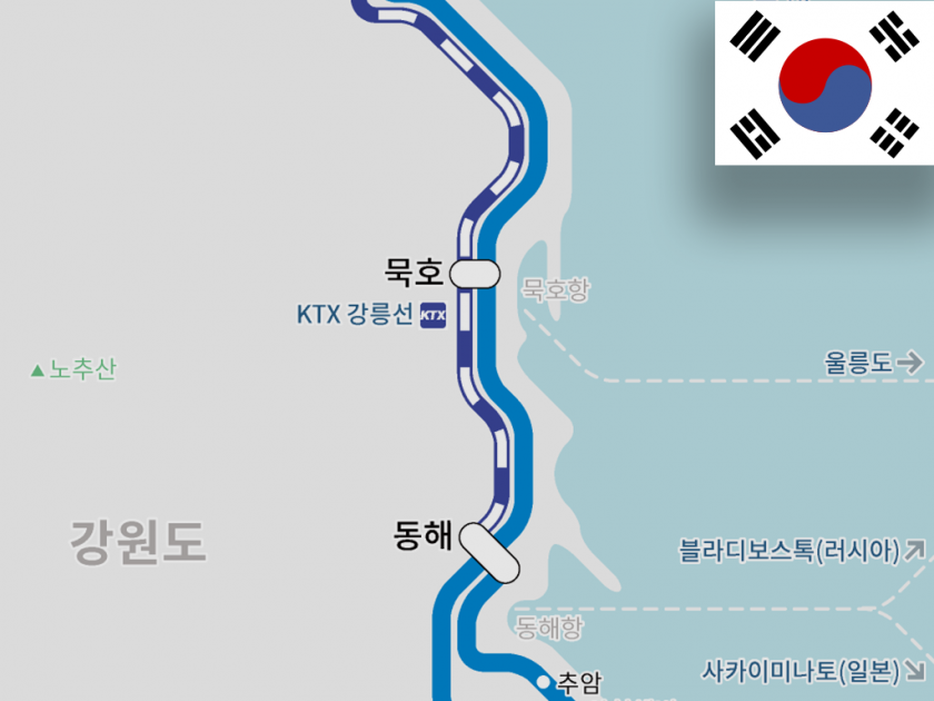 KTX江陵線が東海駅に乗り入れ開始