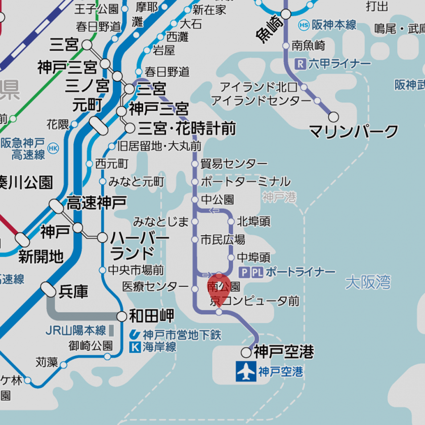ポートライナーの「京コンピュータ前」が2021年6月に駅名変更