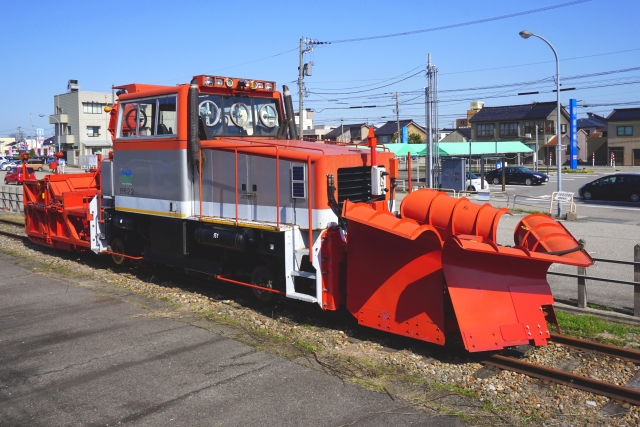 あいの風とやま鉄道の除雪用ラッセル車(イメージ)