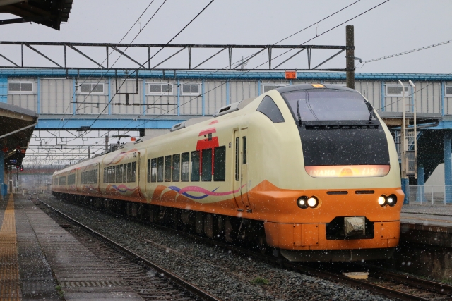 特急「いなほ」に使用されるJR東日本E653系電車