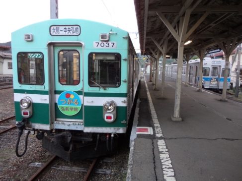 弘南鉄道「大鰐温泉もやし列車」3月まで運行中 電車内で「もやし」が買えます