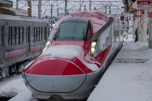 秋田新幹線「こまち」に使用されるJR東日本E6系(写真AC/M.T.photos)