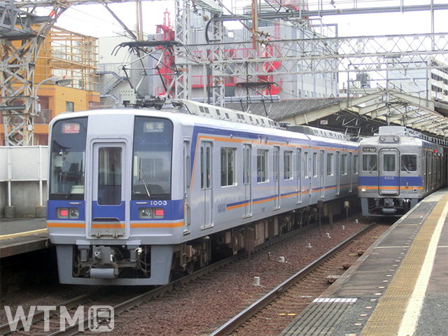 南海1000系電車(左)と6300系電車(leap111/写真AC)
