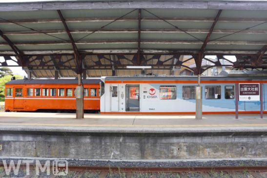 大雨で運休の一畑電車 9日始発から運転再開 復旧作業中の川跡〜雲州平田間はバス代行