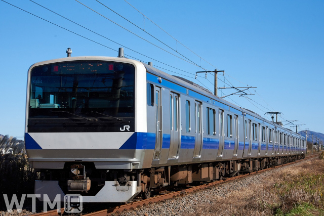 常磐線・水戸線などを運行しているJR東日本E531系電車(ちゃんこちゃんこ/写真AC)