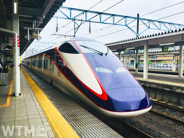 山形駅に停車中の山形新幹線E3系2000番台電車(yooco/写真AC)