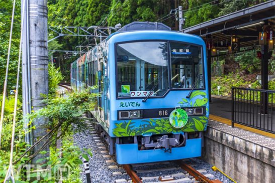 叡山電鉄 土砂災害による不通区間9月18日再開 市原〜鞍馬間 貴船口付近の治山工事進む