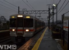 飯田線沢渡駅に停車中のJR東海313系電車(Katsumi/TOKYO STUDIO)