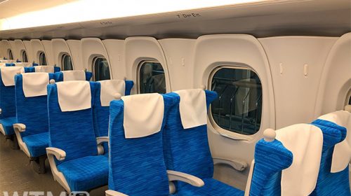 東海道・山陽新幹線N700Sの普通車座席(マイペイ/写真AC)