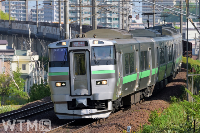 快速「エアポート」などで運行しているJR北海道733系電車(中村　昌寛/写真AC)