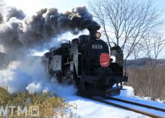 「SL冬の湿原号」をけん引するJR北海道の蒸気機関車C11型171号機(中村　昌寛/写真AC)
