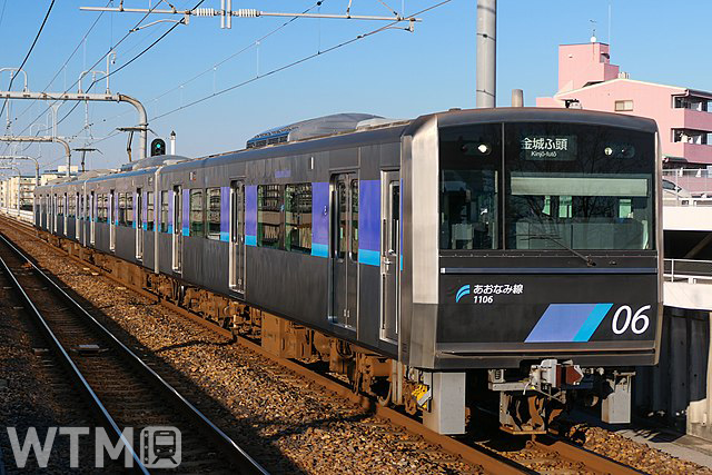 あおなみ線で運行している名古屋臨海高速鉄道1000形電車(MaedaAkihiko / Wikipedia, CC 表示-継承 4.0)