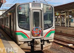 磐越西線快速「あいづ」として運行しているJR東日本E721系電車(Saffron/写真AC)
