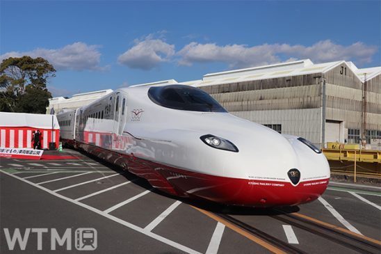 西九州新幹線「かもめ」として運行予定のJR九州N700S(画像提供: JR九州)