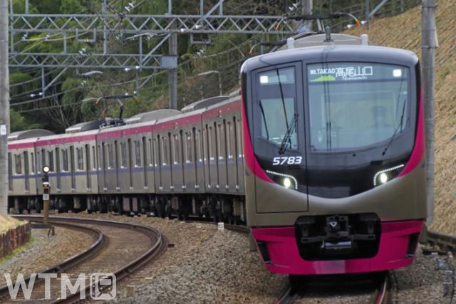 「Mt.TAKAO号」で運行している京王5000系電車(画像提供: 京王電鉄)