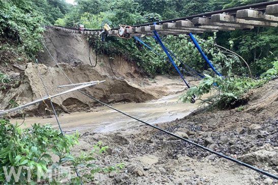 奥羽本線一部は復旧まで数か月 大雨の被害甚大 花輪線・五能線・津軽線などに不通区間