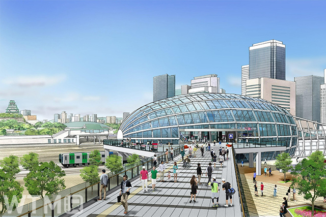 森之宮検車場内に設置される中央線新駅のデザインパース(画像提供: Osaka Metro)