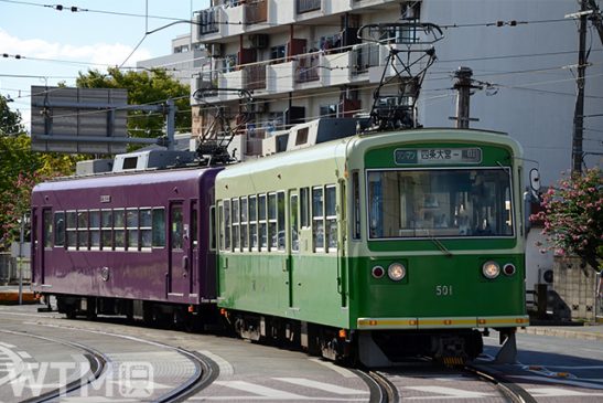 減便でも「輸送力1割増」 嵐電が26日ダイヤ改正 嵐山からの観光客混雑を2両連結で緩和