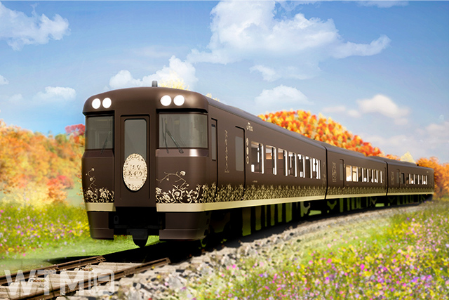 2024年10月の運行開始を予定しているJR西日本キハ189系気動車による観光列車「はなあかり」(画像提供:JR西日本)