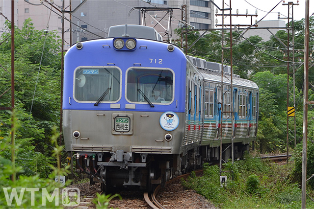 上毛電気鉄道の現行車両である京王電鉄井の頭線の元3000系を改造した700形電車(Katsumi/TOKYO STUDIO)