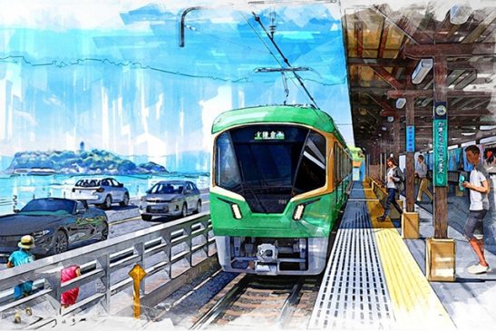 湘南の海景色を「700形」クロスシートで 江ノ電に20年ぶり新型車両 インテリアも個性的