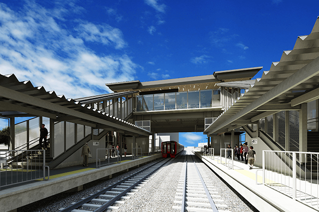 JR九州が鹿児島本線の千早駅〜箱崎駅間に設置する新駅のイメージ(JR九州提供)