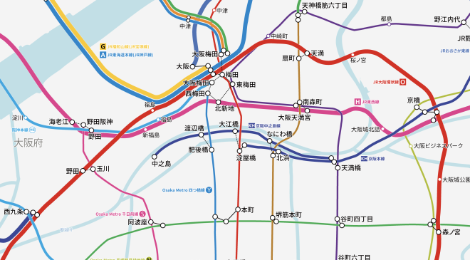 見やすさ一新! “リアル”な日本の路線図をアプリ「乗換路線図」で提供開始