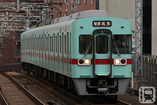 天神大牟田線などで運行している西鉄6000形電車(なお0808/PhotoAC)