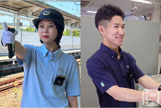 小田急電鉄が夏制服として新たに導入するポロシャツ着用のイメージ(小田急電鉄提供)