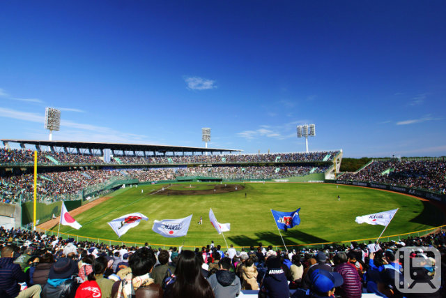 巨人や侍ジャパンが春季キャンプを行う「ひなたサンマリンスタジアム宮崎」(宮崎県観光協会提供)