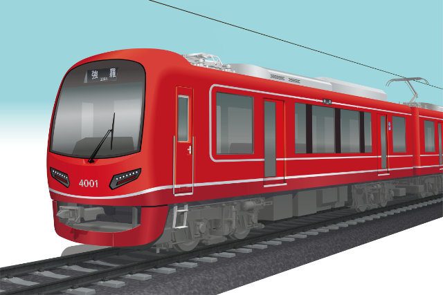 箱根登山電車に2028年度導入予定の小田急箱根「4000形」外観イメージ(小田急箱根提供)