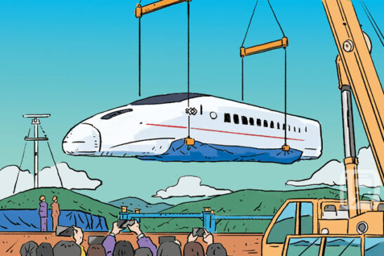 2026年3月29日(日)に熊本新港で開催される「つばめの大冒険〜つばめ、出航〜」のイメージイラスト(JR九州提供)