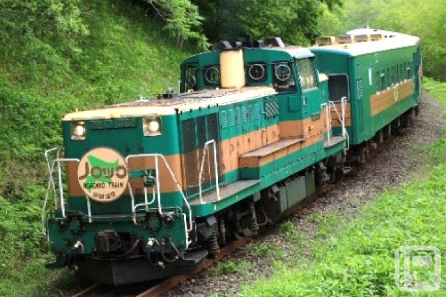 JR北海道DE10型ディーゼル機関車がけん引する観光列車「くしろ湿原ノロッコ号」(JR北海道釧路支社提供)