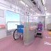 2026年初めに営業運転を開始する京王2000系電車に設置される「大型フリースペース」の内装イメージ(京王電鉄提供)